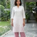 Midnight Elegance Printed Anarkali Kurta Set with Dupatta (Copy)